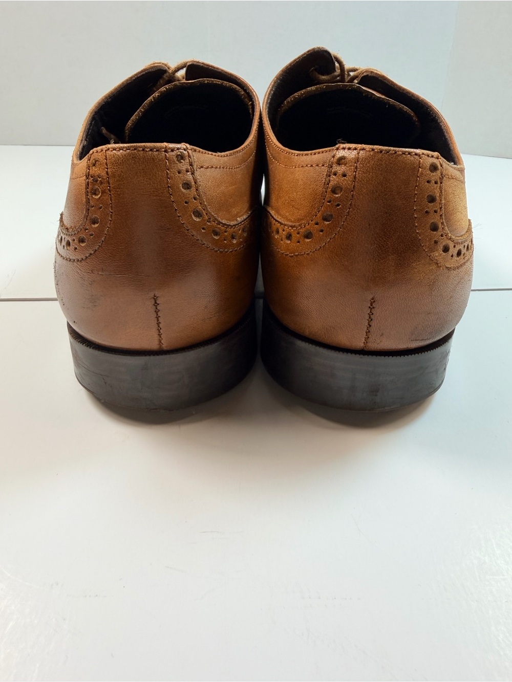 Cole Haan Jefferson Grand Os Wingtip Oxford British Tan C23795 Mens size 13 - Picture 3 of 6